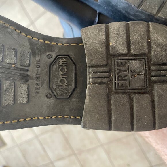 Frye All Leather Zip-up Dress Boots, Vibram Soles, Size 9.5 - Picture 6 of 6